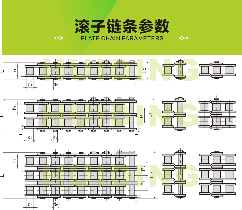 国标工业链条厂家 12A-1-80L 6分传动链条 12A高品质